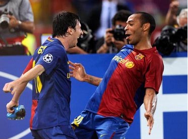 Messi és Henry a BL-döntőn
